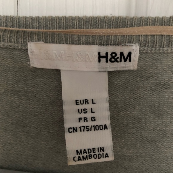 Grey H&M cardigan size large - Picture 8 of 9